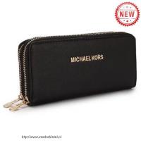 michael kors saffiano continental groot zwart portefeuilles Producten Online 2b8t4839